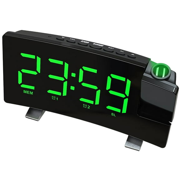 Desdor Radio Proyección dual LED Sunnimix Reloj de alarma digital