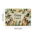 thumbnail image 3 of Sokhug Easter Bunny Non-Slip Absorbent Door Mat for Kitchen Bathroom Entryway, 15.75x23.62 Inches, Multicolor, 3 of 6