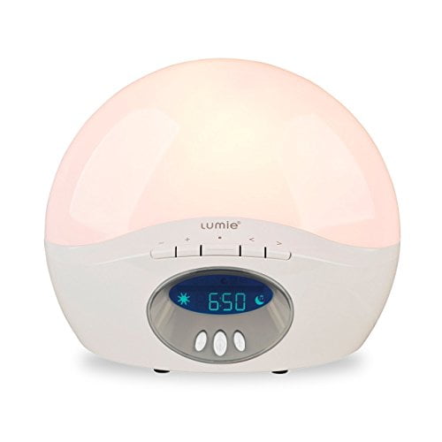 Lumie Horloge Corporelle Active 250, Réveil Simulateur d'Aube avec Radio FM, Blanc
