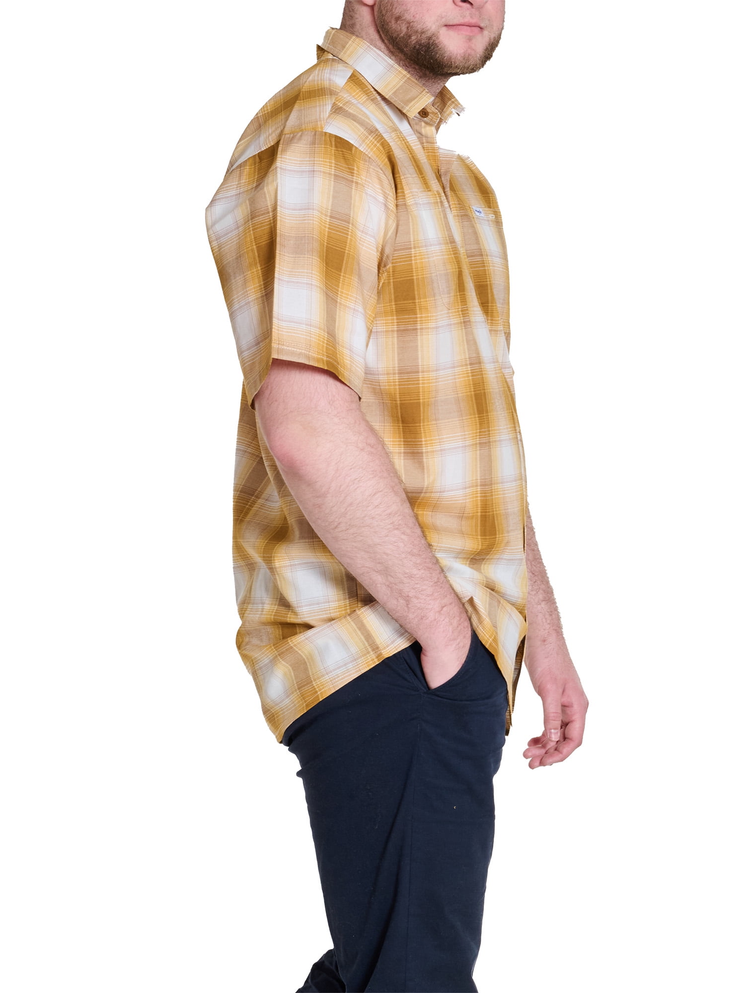 Wrangler Men's Big and Tall Plaid Shirts ,Big size up to 6XL and Tall size up to 5XT