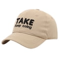 thumbnail image 3 of Ccpelsie Summer Hats for Boys Girls Adjustable Washed Vintage Embroidered Kids Baseball Caps(Beige,3-8 Years), 3 of 9