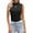 Black, variant on SNKSDGM Female Tank Top for Women Plus Size 2X Womens Tank Tops Plus Size Loose fit Women's Slim fit Sleeveless Neck Tank Top Casual Stretch Basic T Shirt M