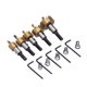thumbnail image 4 of Juego de 5 brocas para sierra de corona de metal, abridor de carpintería de acero con alto contenido de carbono, 16, 18,5, 20, 25 y 30 mm, 4 of 15
