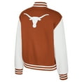 thumbnail image 3 of Women's Colosseum Texas Orange Texas Longhorns French Baguette Full Snap Fleece Jacket, 3 of 3