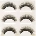 thumbnail image 2 of Pestañas postizas en racimos Pestañas de tira natural Adhesivo Reutilizable Maquillaje de volumen natural Pestañas postizas largas naturales 3D Pestañas postizas gruesas hechas a mano Negro (Compre 2,, 2 of 6