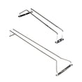 thumbnail image 3 of Billuyoard Estante para copas de vino de acero inoxidable, fácil de instalar, solución de almacenamiento conveniente, estantes para copas de Barra de herramientas de un solo piso 35CM, 3 of 6