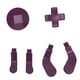 thumbnail image 4 of Reemplazo de paletas de control de metal de acero inoxidable para Xbox One Elite Series 2 (morado), 4 of 14