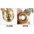 thumbnail image 3 of PiccoCasa Brass Air Ball Valve Shut Off Switch G1/4 Male to Male Pipe Coupler 180 Degree Operation Handle, 3 of 3