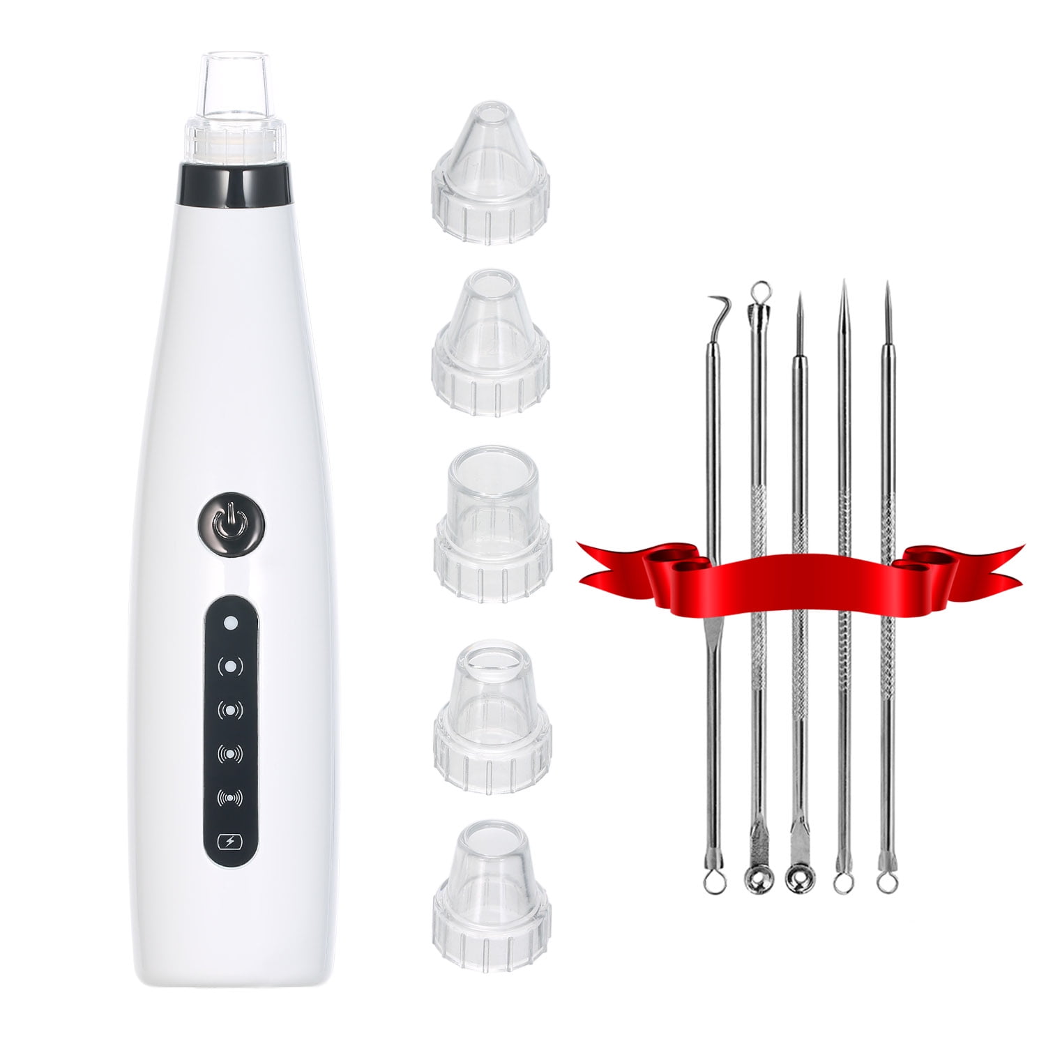 Portable Blackhead Remover Electric Blackhead Suction Device with 6