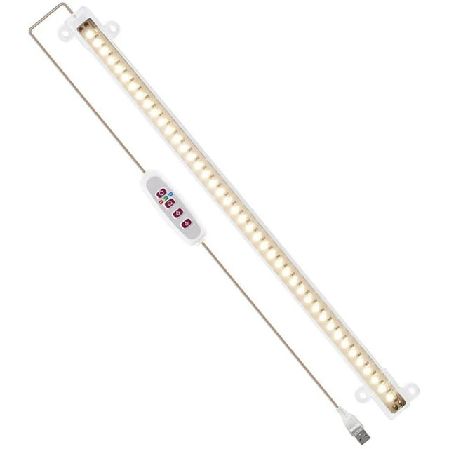 Grow Light Bar for Indoor Plants, 42-168LED Full Spectrum Grow Lamp USB Plug-in Powered Led Plant Light, 5 Dimmable Levels, Auto On/Off, Stick to Anywhere Indoor Plants