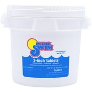 In The Swim 3 Inch Stabilized Chlorine Tablets for Sanitizing Swimming Pools - Individually Wrapped, Slow Dissolving - 90% Available Chlorine - Tri-Chlor - 5 Pounds LPM 12071