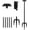 90 INCH, variant on 75 Inch Smart Bird Feeder Pole with 5-Prong Base, Adjustable Bird House Pole Mount Kit for Outdoors, Heavy Duty Feeder Stand for Wild Birds Watching, Black