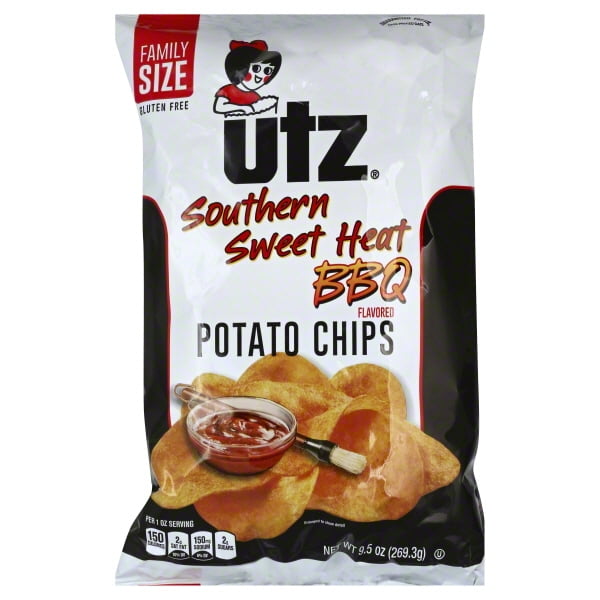 Utz Southern Sweet Heat BBQ Potato Chips, 9.5 Oz.