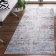 thumbnail image 2 of SAFAVIEH Tacoma Marlyne Abstract Machine Washable Runner Rug, Plum/Green, 2'6" x 12', 2 of 11