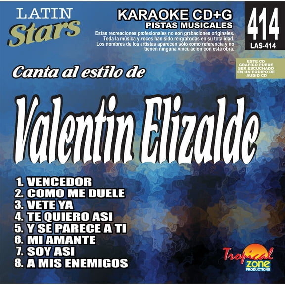 Karaoke Latin Stars 414 Elizalde Valentin