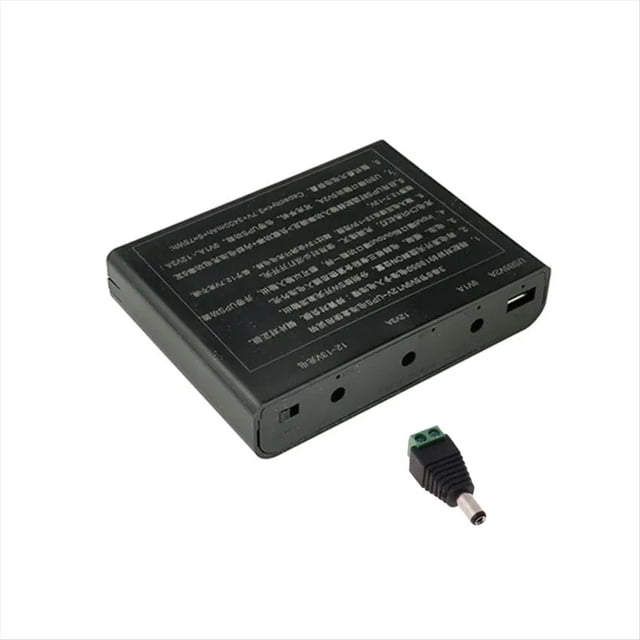 USB para Salida de 12 V CC, 6 Baterías 18650, Caja de Bricolaje para UPS para Teléfono Móvil, Enrutador WiFi, Luz LED, Cámara de Seguridad