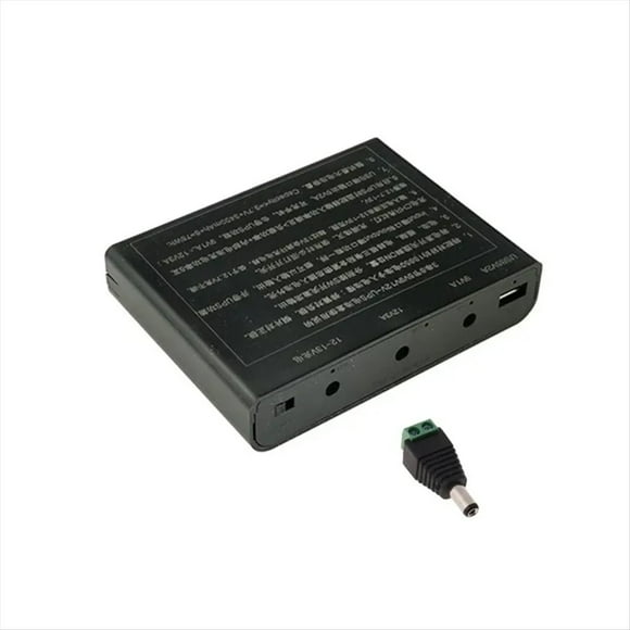 USB para Salida de 12 V CC, 6 Baterías 18650, Caja de Bricolaje para UPS para Teléfono Móvil, Enrutador WiFi, Luz LED, Cámara de Seguridad