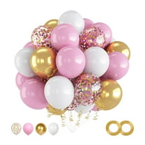 Mauxuk 30PCS Multi-Color Balloons Set - Premium Polyester Helium Balloons, Sturdy & Safe, Quick Setup, Perfect for Birthdays, Weddings & Holidays