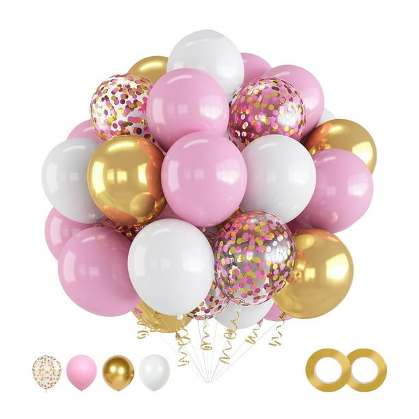 30 globos con acabado mate, colores surtidos para fiestas y eventos, compatibles con helio, ideales para decorar cumpleaños, bodas y fiestas. Incluye instrucciones para la guirnalda de globos.