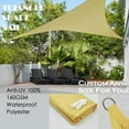 thumbnail image 4 of Alion Home 9' x 9' x 12.7' Right Triangle PU Waterproof Woven Sun Shade Sail (1, Sand), 4 of 15