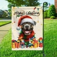 thumbnail image 3 of Merry Christmas Santa Pitbull Scarf Twinkling Lights Xmas Holiday Garden Flag 12x18in Double Sided Terrier Dog Lover Outdoor Decor - 00022, 3 of 5