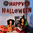 thumbnail image 4 of Spooky Halloween Decorations 20 Inch Happy Halloween Banner Hanging Halloween Decor for Home Indoor Mantel Porch Halloween Party Supplies 1 Pack, 4 of 6