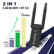 thumbnail image 2 of Adaptador USB 3.0 WiFi Bluetooth 5.0 de 1300 Mbps, 2 en 1, banda dual, 2,4 G y 5 GHz, receptor WLAN inalámbrico, controlador gratuito, 2 of 5