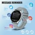 thumbnail image 4 of EIGIIS Smart Watch for Women Men with Call Receive/Dial 1.32 inch HD Full Touch Screen -Gray, 4 of 9