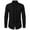 Black, variant on Honeeladyy New Casual Fashion Men's Color Matching Shirt Loose Youth Long Sleeve Turndown Collar Blouse & Shirt