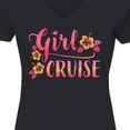 thumbnail image 4 of Inktastic Girl Cruise with flowers Women's V-Neck T-Shirt, 4 of 5