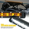 thumbnail image 1 of Xprite Sunrise Series Single Row LED Light Bar with Amber Backlight, 1 of 6