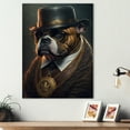 thumbnail image 2 of Designart Mafia English Bulldog I Canvas Wall Art, 2 of 5