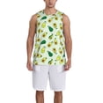 thumbnail image 4 of Gaeub Cartoon Fruit Men's Mesh Basketball Jersey, Quick-Drying Sleeveless Top S-4XL, Loose Muscle Tank Top -XX-Large, 4 of 9