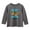 Gray, variant on Boys Long Sleeve Shirts Dinosaur Graphic Tees Crew Neck Tshirts Casual Tops for Kids School Play Daily Wear