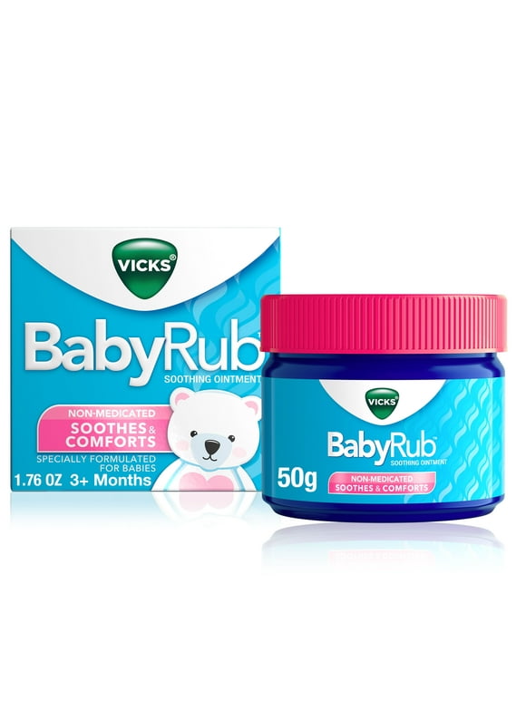 Vicks BabyRub, Non-Medicated Soothing Chest Rub Ointment, 1.76 oz