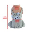 thumbnail image 6 of kladzum Dog Sweaters Dog Warm Shirt Pet Clothing Spring Elastic Corduroy Strap Pants Dog Four Legged Cloth, Dog Sweaters, Small Dog Coat Warm Sweartershirts, 6 of 7