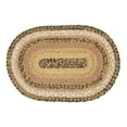 thumbnail image 2 of VHC Brands Kettle Grove, Dining Table Placemat, Braided Jute, Oval, Tan & Black, 12x18, 2 of 8
