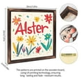 thumbnail image 2 of Aster Floral Decor Wooden Sign Wall Plaque - Vintage Art Decoration, Wall Decoration - Ideal Gift For Home Decoration, Living Room, Bathroom, Bedroom, Garden, Dining, Bar, Cafe, Festival Party Deco, 2 of 7
