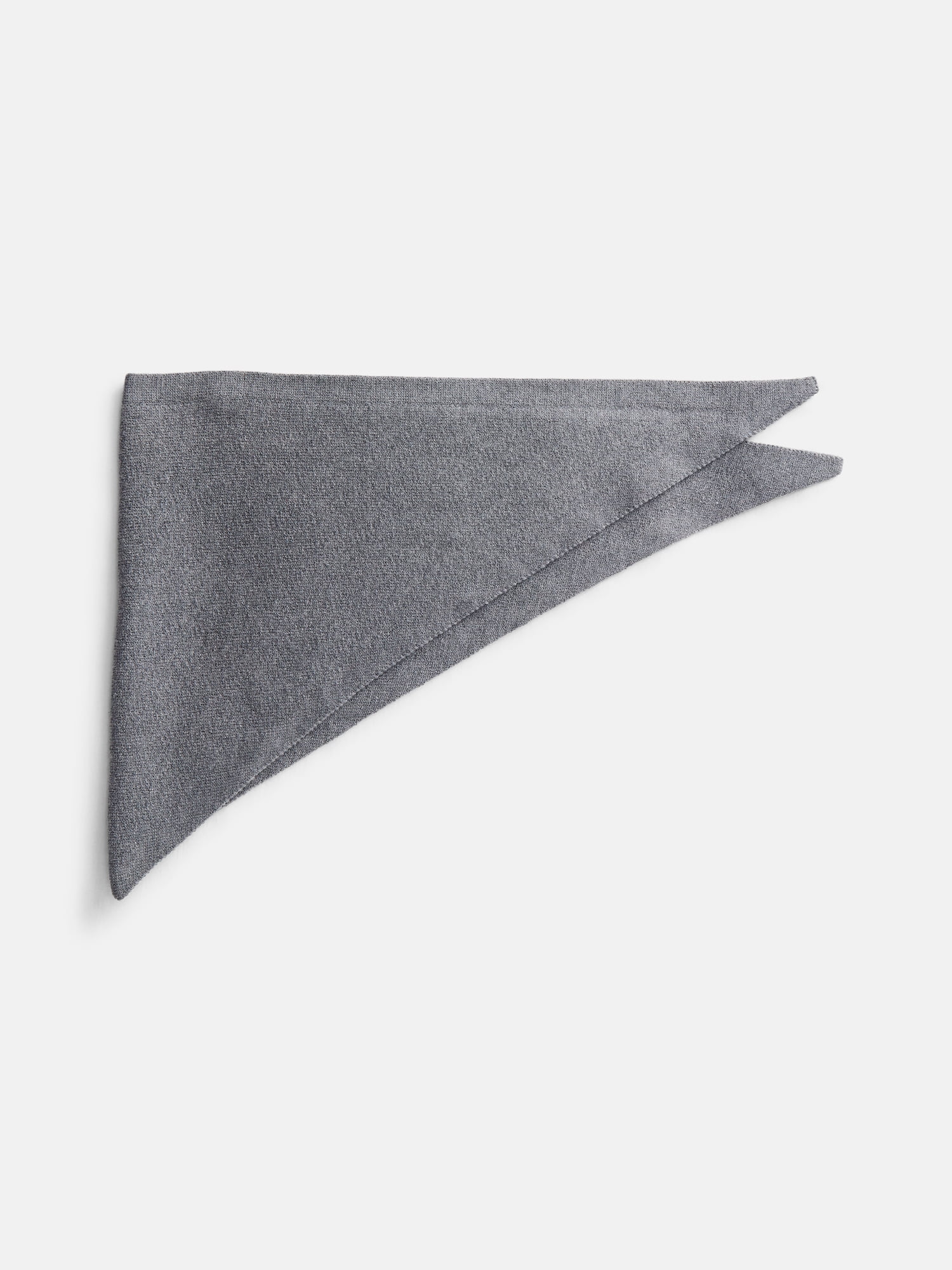 Scenario Women's Solid Knit Kite Scarf, Charcoal Grey Heather