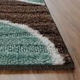 thumbnail image 6 of Better Homes & Gardens Geo Waves Indoor Living Room Area Rug, Blue, Brown, 7' x 10', 6 of 7