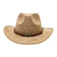 thumbnail image 4 of Valora Classic Western Cowboy Hat For Fedora Style Daily Wear Brown, 4 of 4