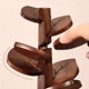 thumbnail image 4 of Posavasos de madera de nogal, salvamanteles de madera de cocina for platos calientes plegables, 4 of 7