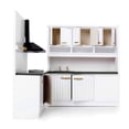 thumbnail image 2 of 1/12 Simulación Lavadora Electrodoméstico + Mueble para Fregadero + Mueble para Estufa Sunnimix Miniaturas de casa de muñecas, 2 of 8
