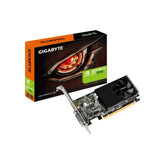 Tarjeta gráfica para computadora GIGABYTE GV-N1030D4-2GL GeForce GT 1030 de perfil bajo D4 2G