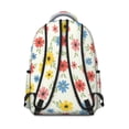 thumbnail image 2 of Pioneer Flower Floral Print Pattern Backpack for School, Cute School Bag with Adjustable Shoulder Straps and Padded Back, 15.3"x11"x7.1", 2 of 3