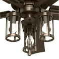 thumbnail image 6 of Hunter 52 inch Outdoor or Indoor Ceiling Fan with LED Lights - Ceiling Fan with Pull Chain, For Bedroom, Living Room, or Patio, Standard Mount, No Remote, 5 Blades - Lawndale 51690, Satin Bronze, 6 of 15