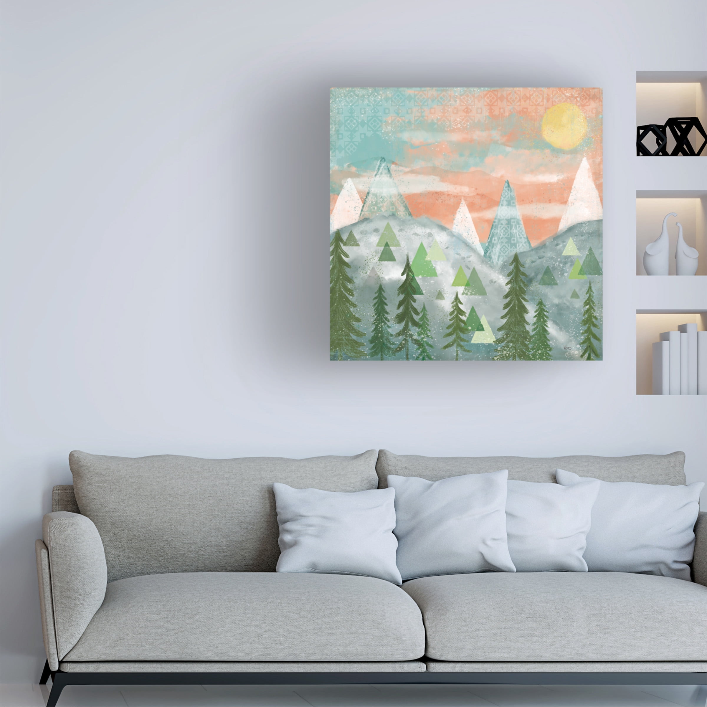Veronique Charron 'Woodland Forest VII No Words' Canvas Art
