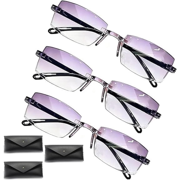 Smart Zoom Diamond-Cut Reading Glasses, Auto Focus Smart Glasses,Smart Zoom Reading Glasses, Auto Focus Glasses Self Adjusting, Multi-Focus Reading Glasses For Men & Women
