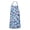 White And Blue, variant on White and Black Of Leopard Print Apron-Garden Aprons for Women with Pockets-Cotton Linen Waterproof Kitchen Cooking Gardening Aprons Adjustable for Kitchen,Cooking,BBQ and Salon 33x27 Inch