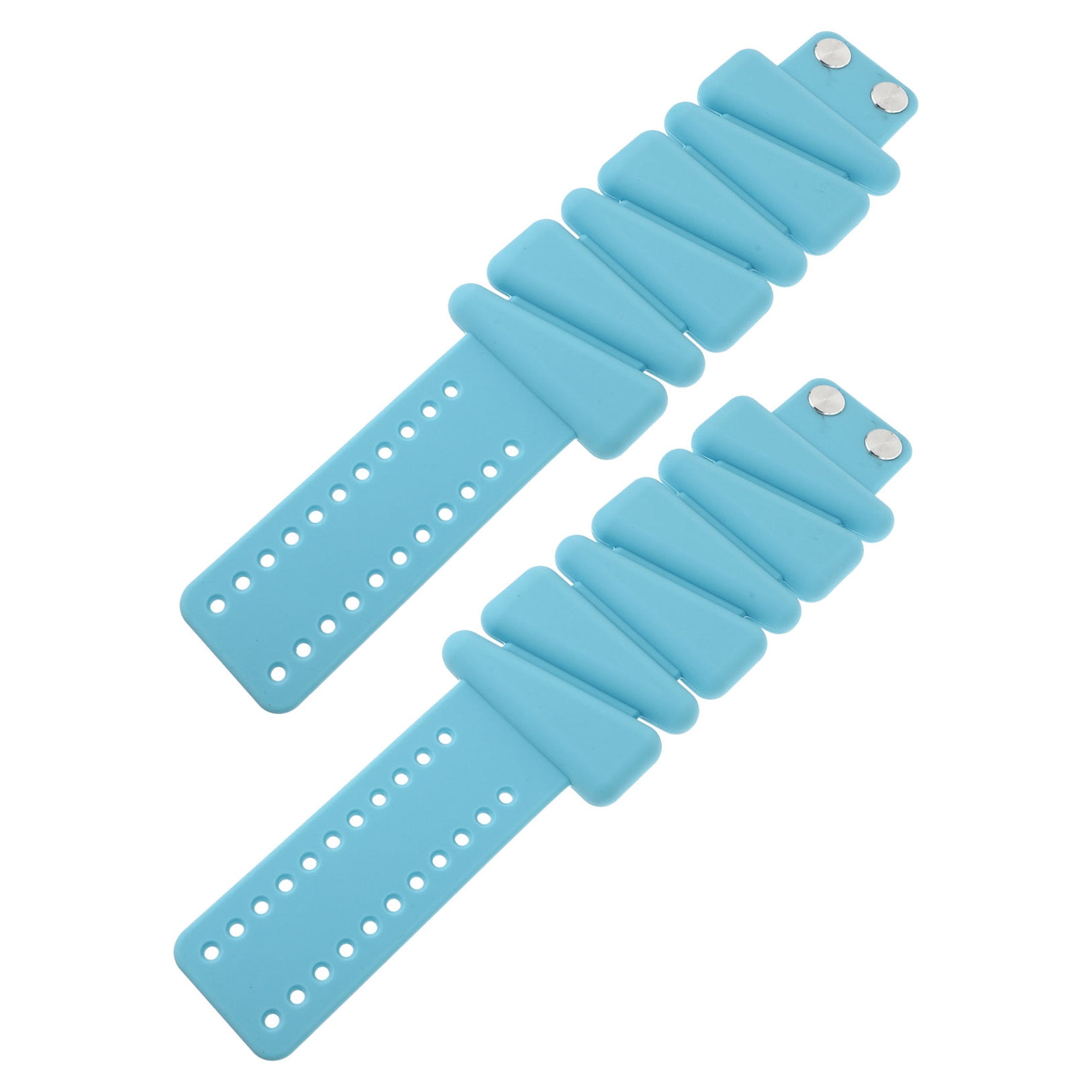 Homoyoyo 1Pair Blue Silicone Wrist Weights Adjustable for Yoga Running and Home Workouts